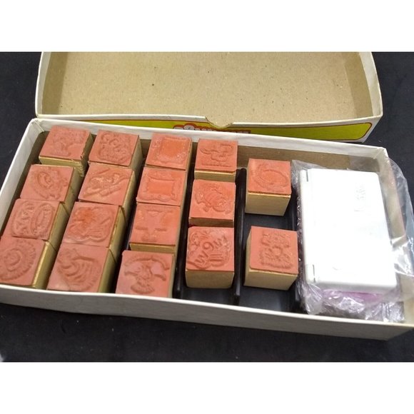 VTG 1982 Inklings Highlights for Children Rubber Stamp Kit READ - Picture 9 of 12